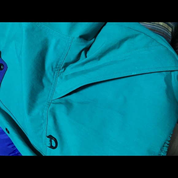 Vintage Eddie Bauer Goose Down Puffer Jacket Turquoise Mens XL - Picture 8 of 8